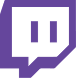 Twitch logo. Link to unsightly gaming twitch.